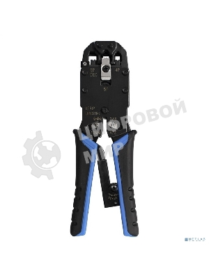 Инструмент ExeGate EX293155RUS EX-T2008R для обжима RJ-45, RJ-11/12 с храповым механизмом (прямой ход обжимки)