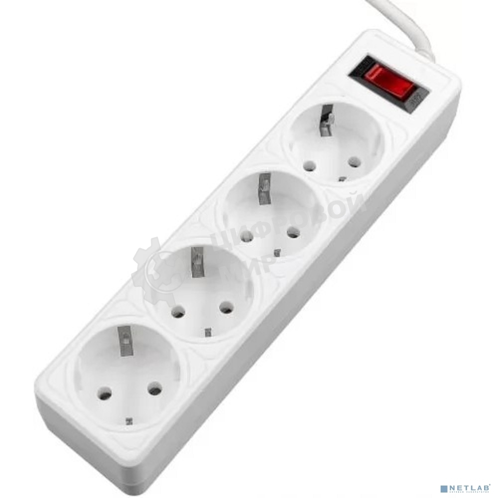 Сетевой фильтр 5bites GARDA SP4W-518 4S / 3*0.75MM2 / 1.8M / WHITE