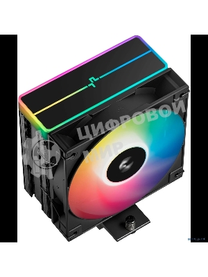 Кулер для процессора DEEPCOOL AG400 BK ARGb V2 черный 120мм алюминий+медь 2100rpm 31.6db 4-pin 220W 154мм