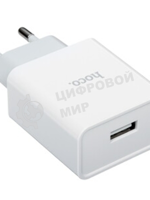 Блок питания (сетевой адаптер) HOCO C81A Asombroso single 1xUSB с кабелем Micro-USB, 2.1A, 10W