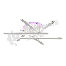 Потолочный светодиодный светильник FA8907 WH/CH белый/хром 135W 3000K-6400K+RGB 800*770*160 (ПДУ РАДИО 2.4G)