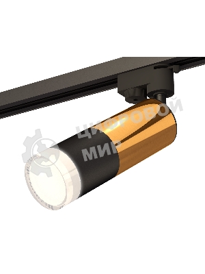 Светильник Ambrella light XT6302072 SBK/PYG/FR черный песок/золото желтое полированное/белый матовый MR16 GU5.3