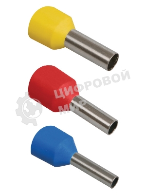 Наконечник-гильза изол. Е1508 (уп. 100 шт) IEK UGN10-D15-03-08
