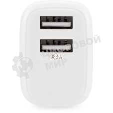 Сетевое зарядное устройство Buro BUWH1 15.5W 3.1A 2xUSB универсальное белый