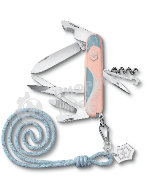 Нож перочинный Victorinox Companion Paris Style (1.3909.E221) 91мм 16функц. розовый с чехлом подар.коробка