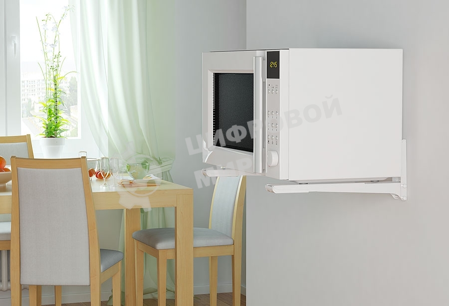 Кронштейн для СВЧ Holder MWS-2003 белый макс.40кг настенный фиксированный
