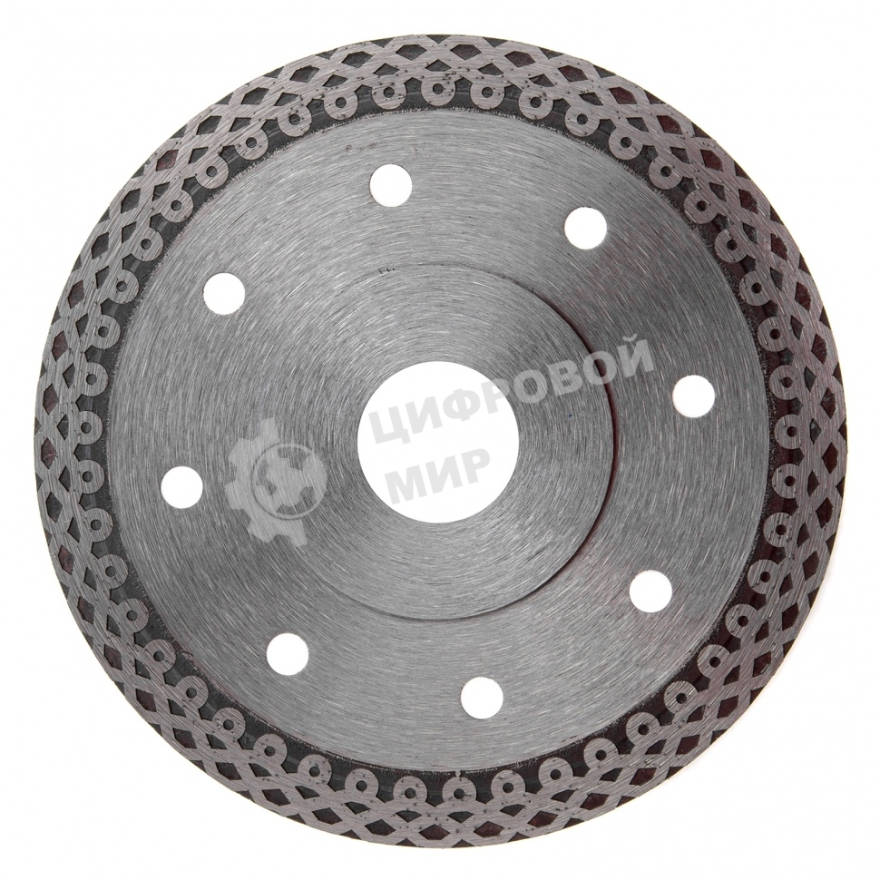 Диск алмазный Gross ф115х22,2мм, тонкий, сплошной (Jaguar), мокрое резание