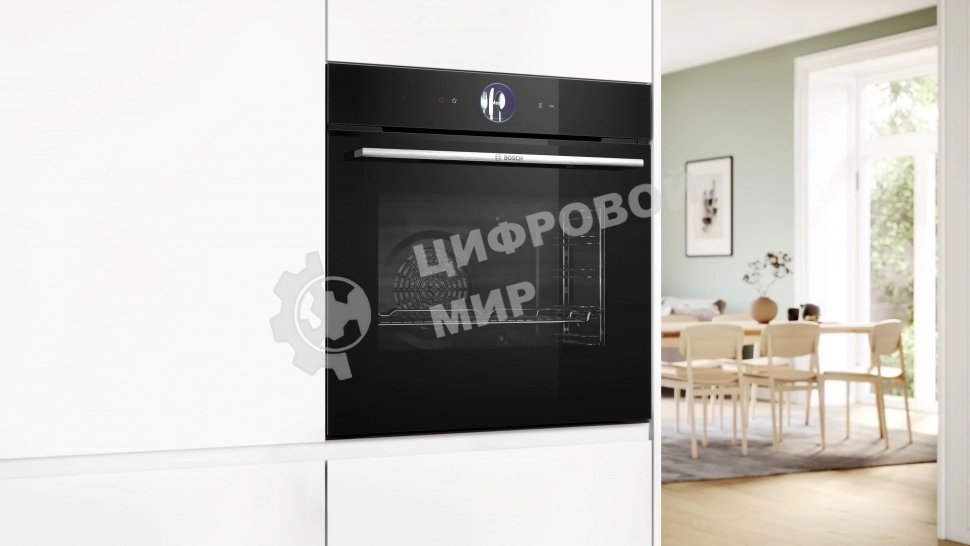 Встраиваемый духовой шкаф электрический Bosch HBG7764B1 черный
