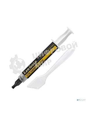 Термопаста ExeGate ETb-5WMK Bronze (4,9 Вт/(м•К), 1.5г, шприц с лопаткой)