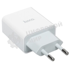 Блок питания (сетевой адаптер) HOCO C81A Asombroso single 1xUSB с кабелем Micro-USB, 2.1A, 10W