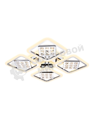 Светильник Ambrella light FA288/4 CH хром 116W 750*750*80 (ПДУ РАДИО 2.4G)