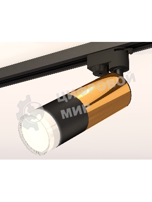 Светильник Ambrella light XT6302072 SBK/PYG/FR черный песок/золото желтое полированное/белый матовый MR16 GU5.3