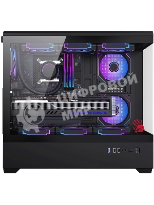Корпус Bloody CC-128-BK, Midi-Tower, чёрный