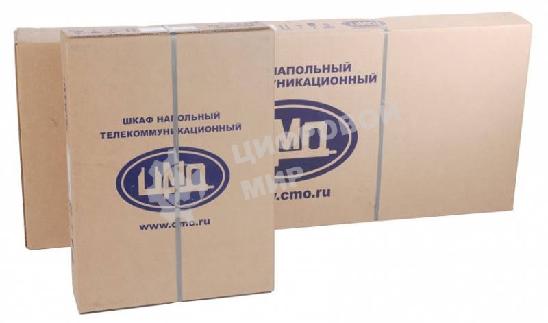 Шкаф коммутационный ЦМО ШТК-М-18.6.6-1ААА 18U 600x600 мм пер. дв. стекл задн. дв. стал. лист 2 бок. пан. направл. под закл. гайки 270 кг серый