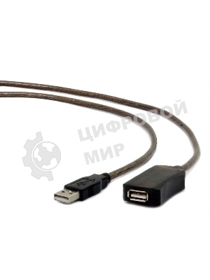 Кабель-удлинитель USB2.0 активный Cablexpert UAE-01-15M, AM/AF, 15м