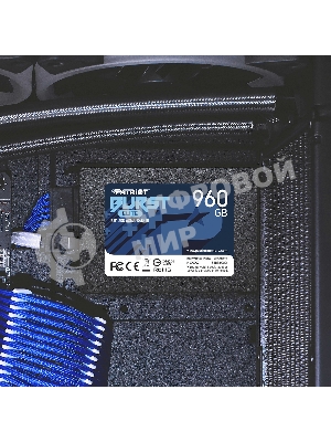 Накопитель SSD Patriot Burst Elite, 960Gb, SATA, 2.5