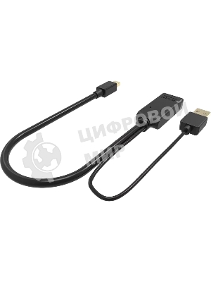 Кабель-переходник HDMI(F) +USB---> miniDP(M) 0.15m 4K*30Hz VCOM CG497-0.15