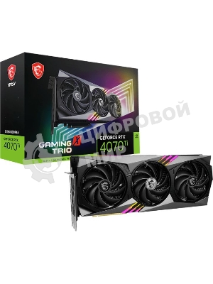 Видеокарта MSI RTX4070Ti GAMING X TRIO 12G GDDR6X 2745/21000 HDMIx1 DPx3 HDCP Ret