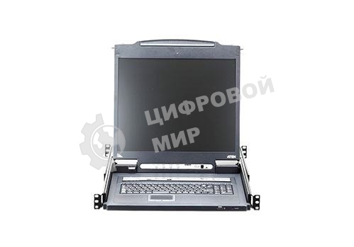 Переключатель KVM 16-портовый IP с ЖК-дисплеем Slideaway/ATEN SINGLE RAIL 16P PS/2-USB LCDKVMP 17INCH WIH IP
