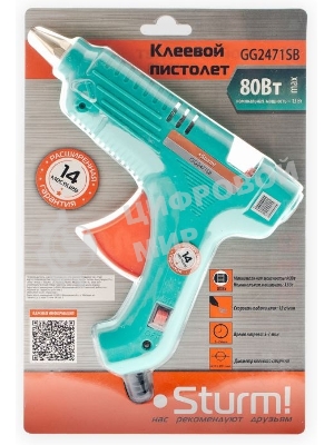 Клеевой пистолет Sturm! GG2471SB 33Вт 12гр/мин стерж.:11х100мм