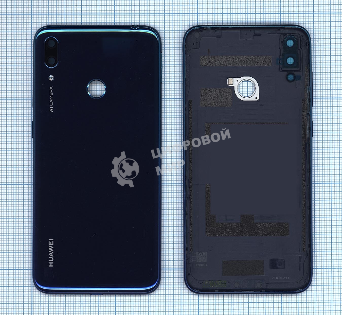 Задняя крышка для Huawei Y7 2019 синий