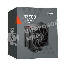 Кулер для процессора PCCooler RZ500 черный 120мм алюминий+медь 2200rpm 32db 4-pin 250W 155мм