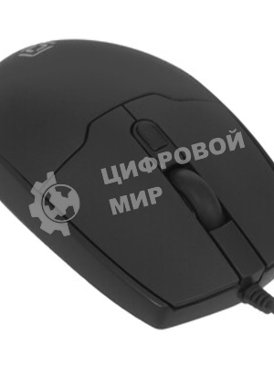 Мышь проводная Oklick 147M черный, 1600 dpi, USB, кнопки - 3