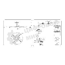 Люстра светодиодная на штанге Ambrella light FL516339/8 GR/CP серый/медь 120W 3000-6000K D850*170 (без ПДУ)