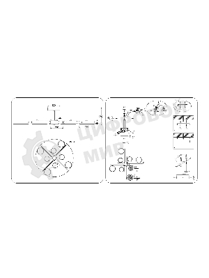 Люстра светодиодная на штанге Ambrella light FL516339/8 GR/CP серый/медь 120W 3000-6000K D850*170 (без ПДУ)
