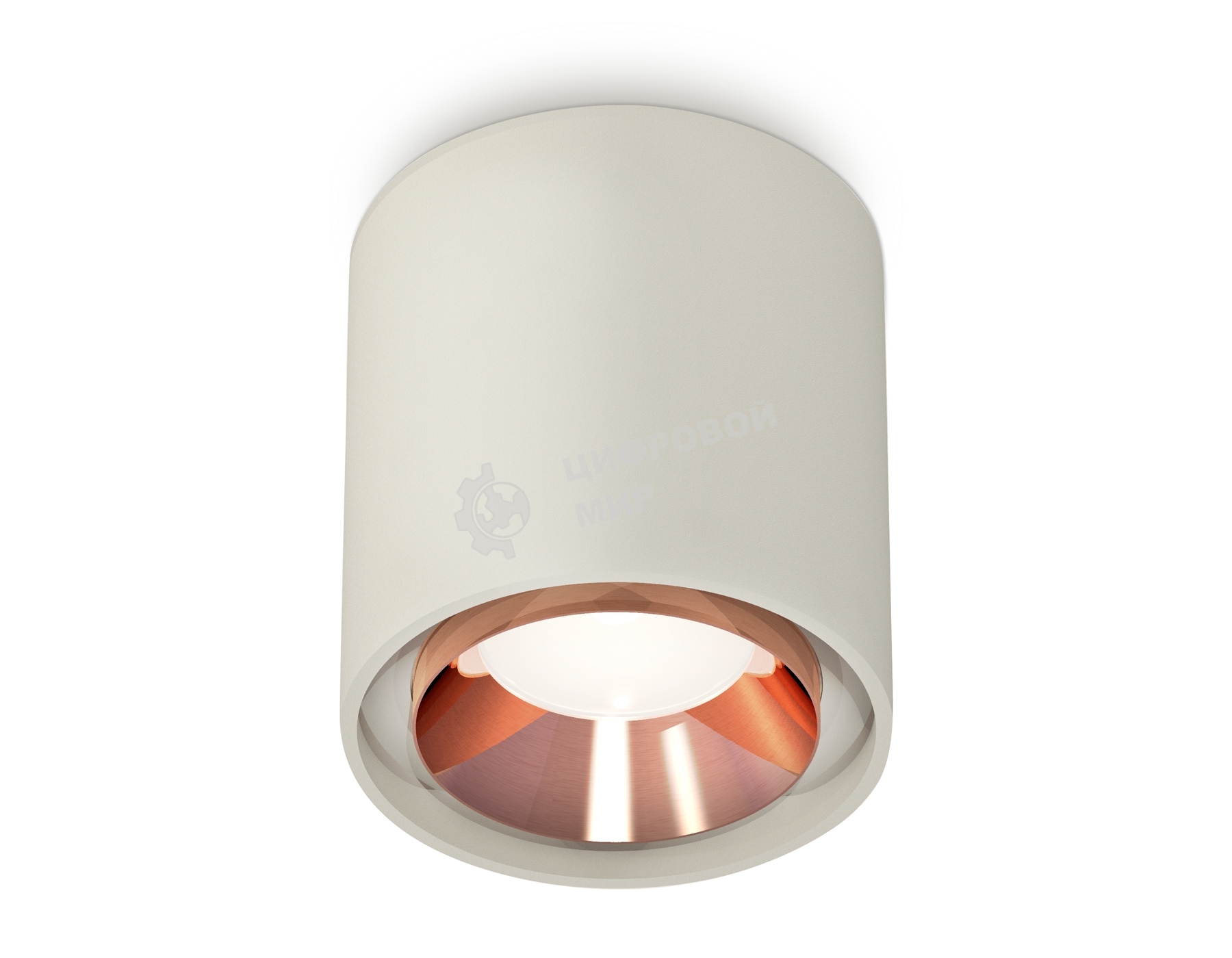 Светильник Ambrella Light XS7724005 SGR/PPG серый песок/золото розовое полированное MR16 GU5.3 (C7724, N7035)