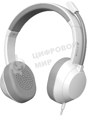 Гарнитура A4Tech Fstyler FH150U белый/серый, проводная
