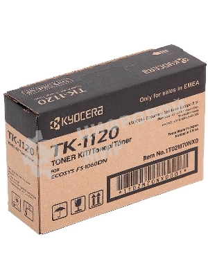 Картридж лазерный Kyocera TK-1120 (1T02M70NX0/1T02M70NXV/1T02M70NX1) черный для FS-1060DN/1025MFP/1125MFP 3000 стр.