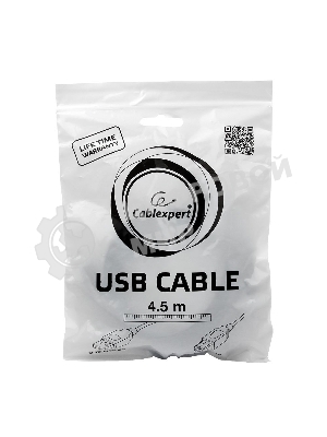 Кабель Gembird USB 2.0 PRO для соед. 4.5м AM/BM позол. контакты, пакет