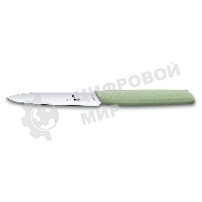 Нож кухонный Victorinox Swiss Modern (6.9006.1042) стальной разделочный лезв.100мм прямая заточка зеленый