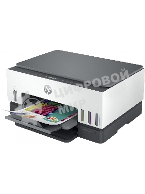 МФУ струйное HP Smart Tank 670, A4, цветной, печ. до 12 стр/мин., 4800x1200 dpi (печ.), 1200x1200 dpi (скан.), Bluetooth, USB Type-A, Wi-Fi