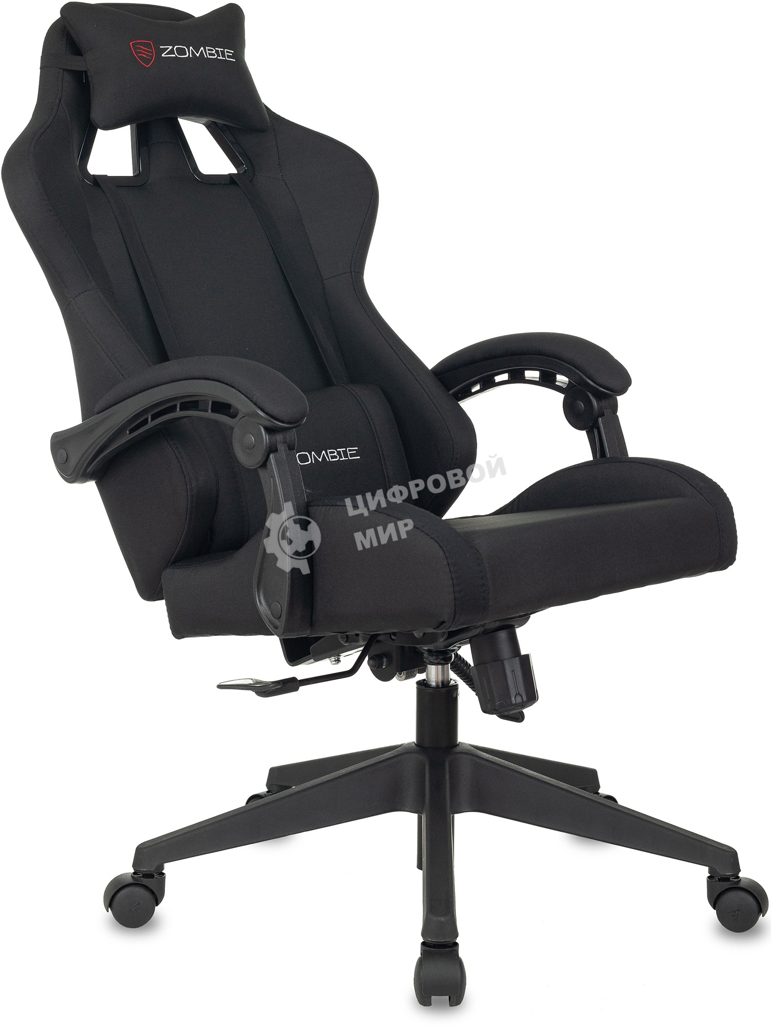 Кресло игровое Бюрократ Zombie Predator Neo Black черный, крестов. пластик