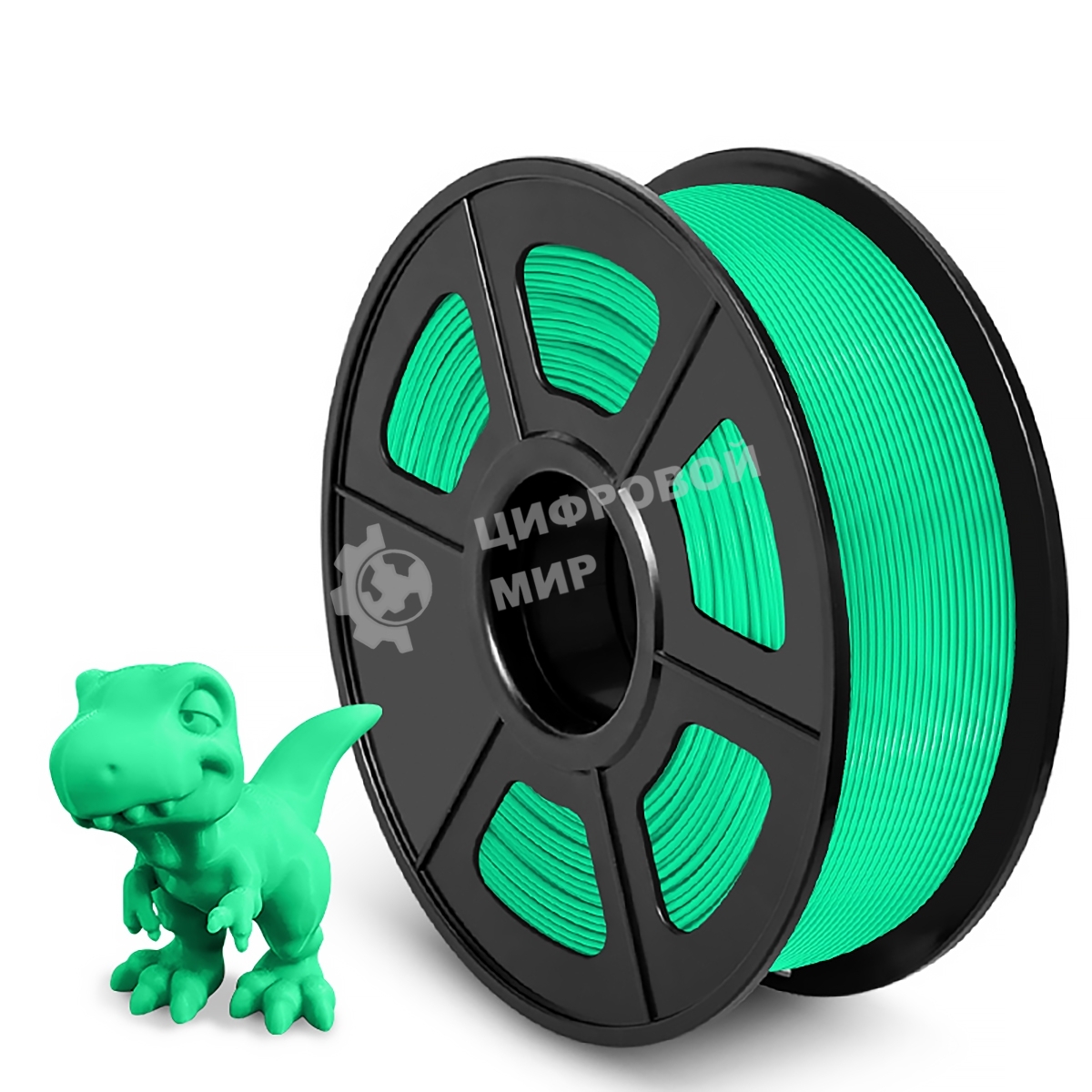 Филамент NVPrint PLA Green для 3D печати диаметр 1.75мм длина 330 метров масса 1 кг