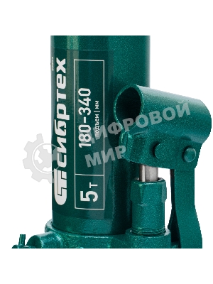 Домкрат гидравлический Сибртех бутылочный, 5т, 180-340 мм