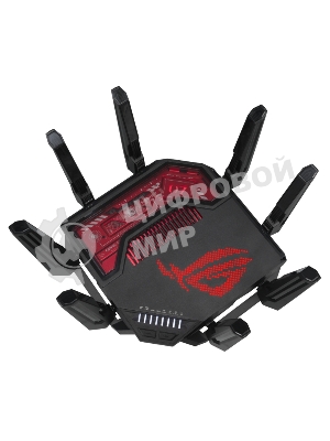 Маршрутизатор ASUS GT-BE19000, черный/красный, 90IG0850-MO9A0V