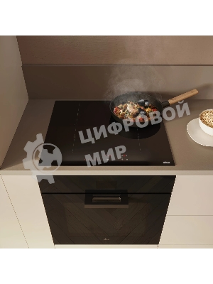 Индукционная варочная панель ELICA, 60 см, сенсорное управление, 9 уровней мощности, 2 зоны расширения, Booster, индикатор остаточного тепла, распознование посуды, пауза, подогрев, таймер, черный