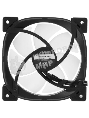 Вентилятор для корпуса PCCooler EF120 ARGb черный, 120 мм, 1500 об/мин, 25.7 дБ, 4 pin