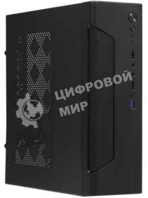 Компьютерный корпус Desktop ExeGate EX294018RUS FL-102 (mini-ITX, без БП, 2*USB+1*USB 3.0, аудио, черный)