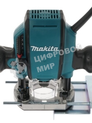 Фрезер Makita RP0900K 900Вт,27000об\м,ход-35мм,цанга-6\8мм,2.7кг,чем