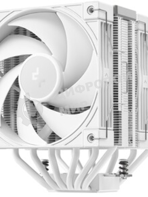Кулер для процессора DEEPCOOL AK620 G2 WH LGA1851/1700/1200/115X/AM5/AM4 (8шт/кор, TDP 260W, PWM, DUAL Fan 120мм, 6 тепл. трубок, Copper Base, Wood-grain top cover, белый) RET (R-AK620G2-WHNNMN-GJD)
