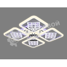 Светильник Ambrella light FA288/4 CH хром 116W 750*750*80 (ПДУ РАДИО 2.4G)