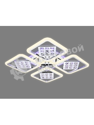 Светильник Ambrella light FA288/4 CH хром 116W 750*750*80 (ПДУ РАДИО 2.4G)