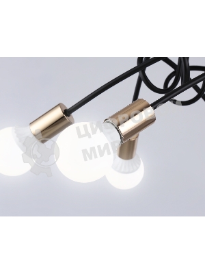 Светильник Ambrella light TR80419/6 BK/GD черный/золото E27/6 max 60W D690*370