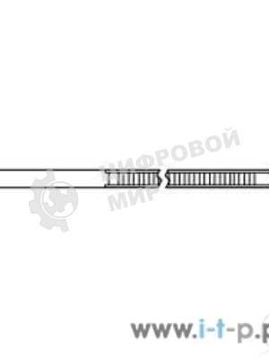 Стяжка нейлоновая Hyperline GT-300IC неоткрывающаяся, безгалогенная (halogen free), 300x3.6 мм, (100 шт)