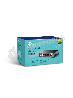 Коммутатор TP-Link 8-Port 10/100Mbps Unmanaged Switch with 4-Port PoE, metal case, desktop mount, PoE budget 41W.