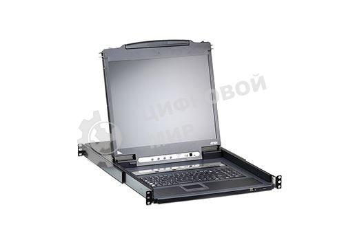 Переключатель KVM 16-портовый IP с ЖК-дисплеем Slideaway/ATEN SINGLE RAIL 16P PS/2-USB LCDKVMP 17INCH WIH IP